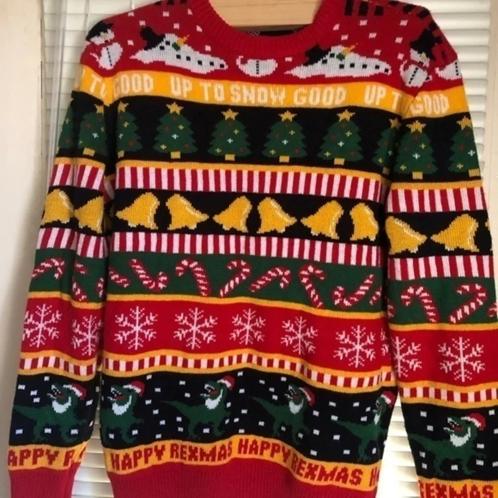 Christmas sweater XS acrylic bright colors for man or woman‎